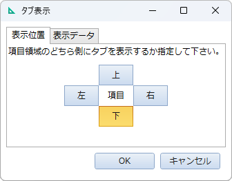 表示位置